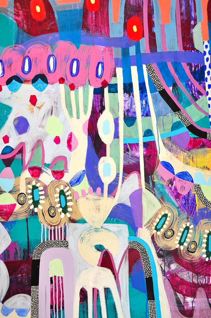 Stream Of Consciousness - 48x48 on Canvas