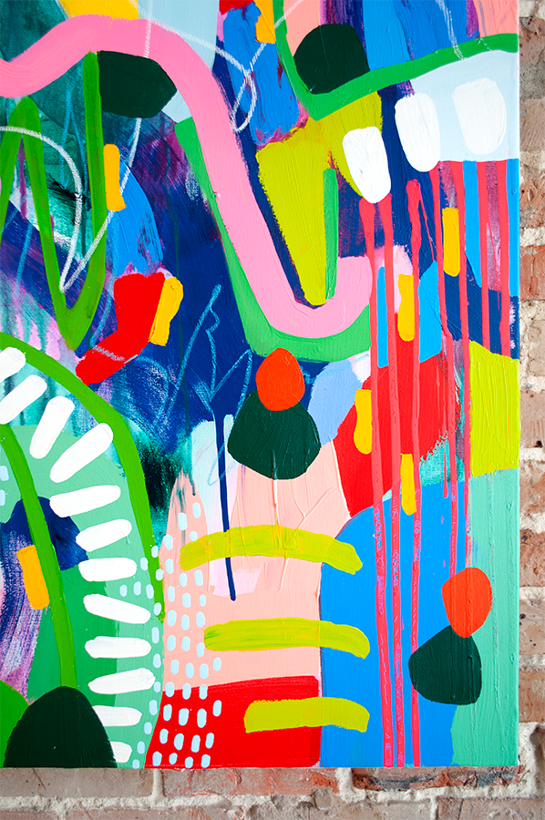 The Road Less Traveled - 48x48 on Canvas