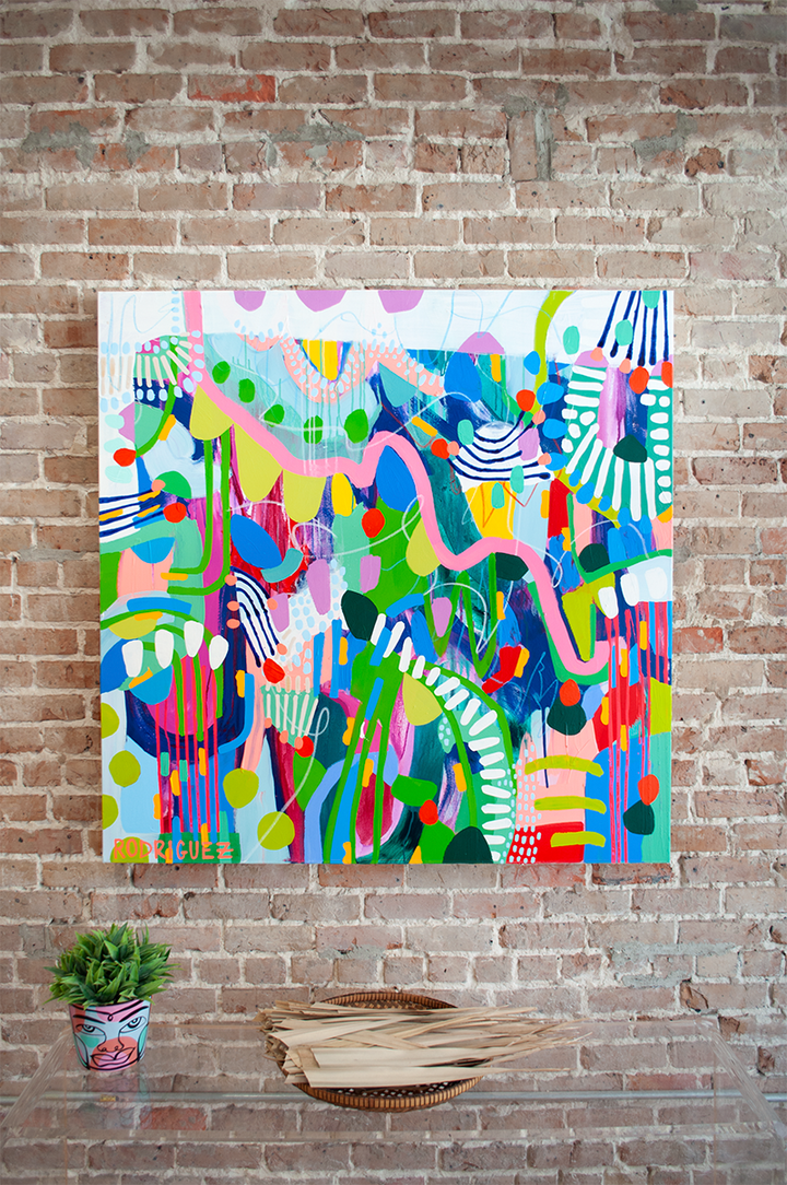 The Road Less Traveled - 48x48 on Canvas