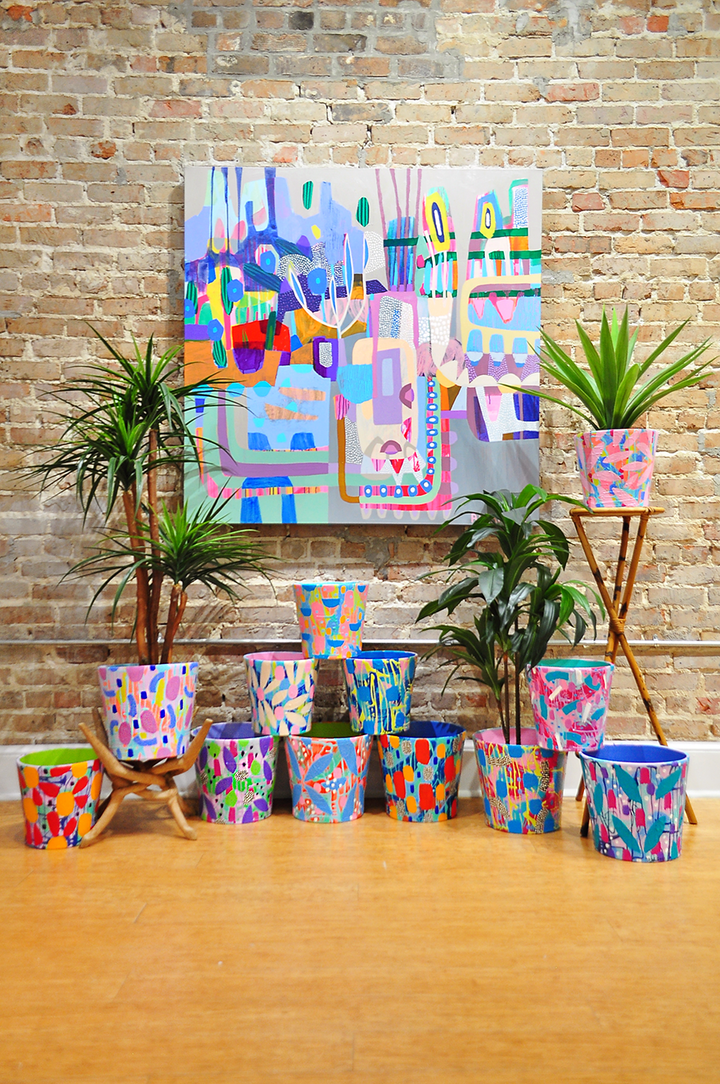 ELVIS - ABSTRACT PLANTER - LARGE