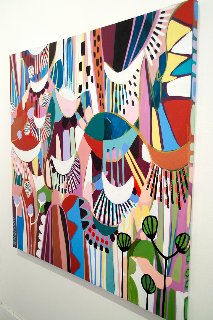 ALMS BOWLS OF ABUNDANCE - 48x48 ON CANVAS