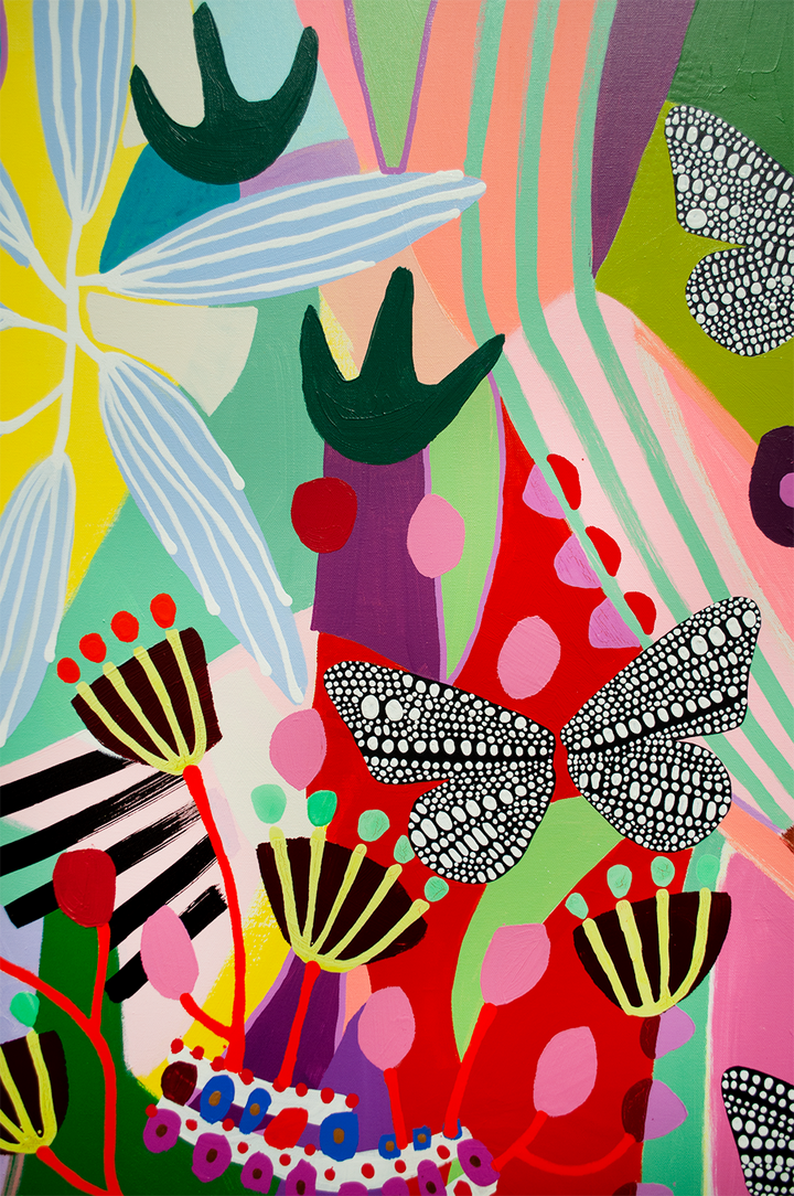 BEAUTIFUL, BROKEN AND ALWAYS TEMPORARY- 60x48 ON CANVAS