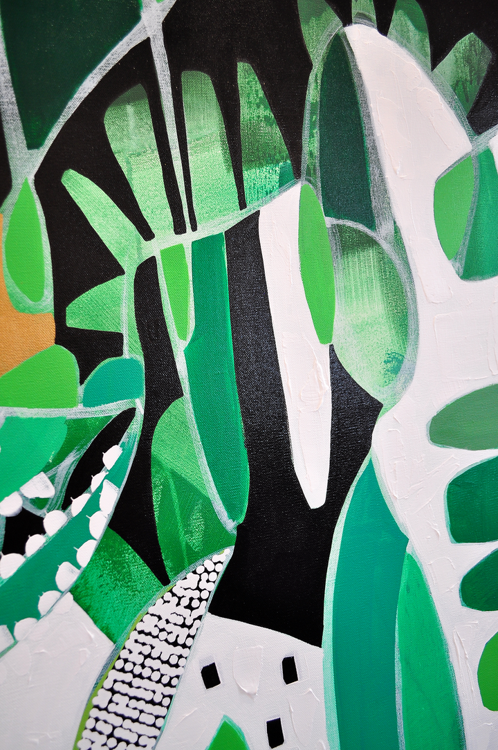 CENOTE AT MIDNIGHT - 48x48 ON CANVAS