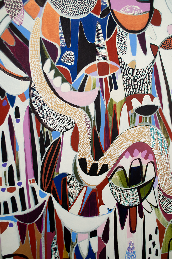 FURTHER DOWN THE RIVER - 60x48 ON CANVAS