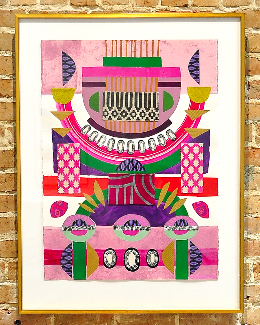 Higher Self - 29x38 Framed Mixed Media