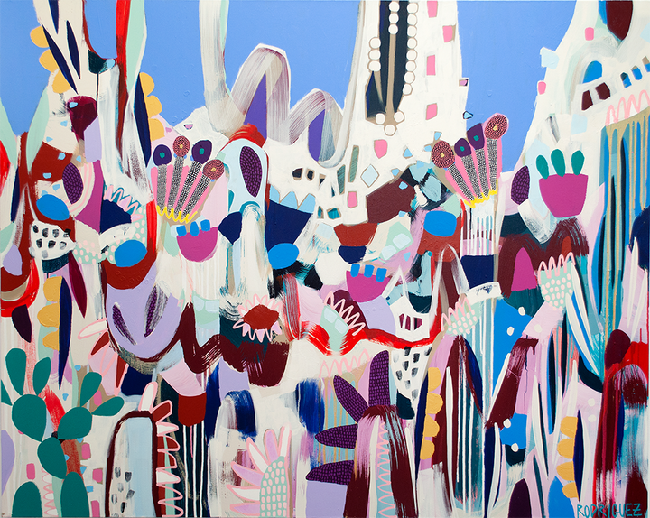 I CAME, I SAW, AND I GARDENED - 60x48 ON CANVAS