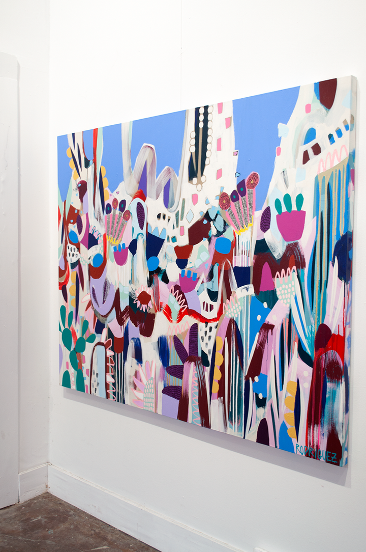 I CAME, I SAW, AND I GARDENED - 60x48 ON CANVAS