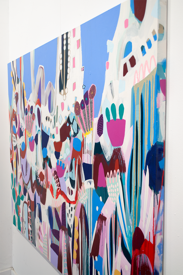 I CAME, I SAW, AND I GARDENED - 60x48 ON CANVAS