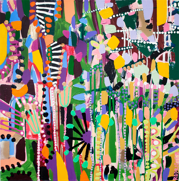 IN THE MEADOW - 24x424 ON CANVAS