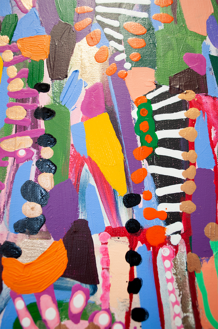 IN THE MEADOW - 24x424 ON CANVAS