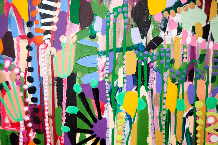 IN THE MEADOW - 24x424 ON CANVAS