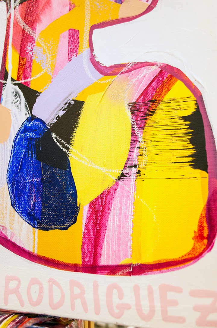 Queen of Hearts - 48x48 ON CANVAS