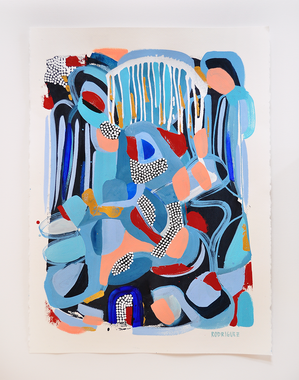 SKIPPING STONES 22X30 ON PAPER