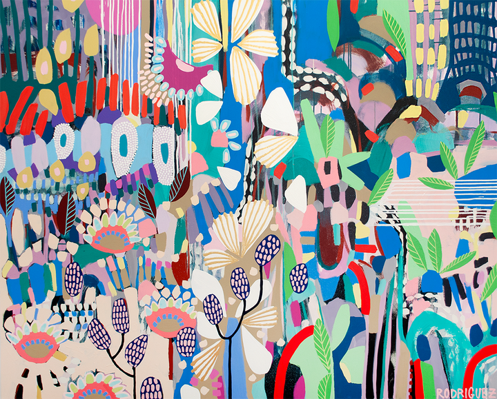 THE CHOICE TO GROW COMES WITH THE FREEDOM TO BLOSSOM - 60x48 ON CANVAS