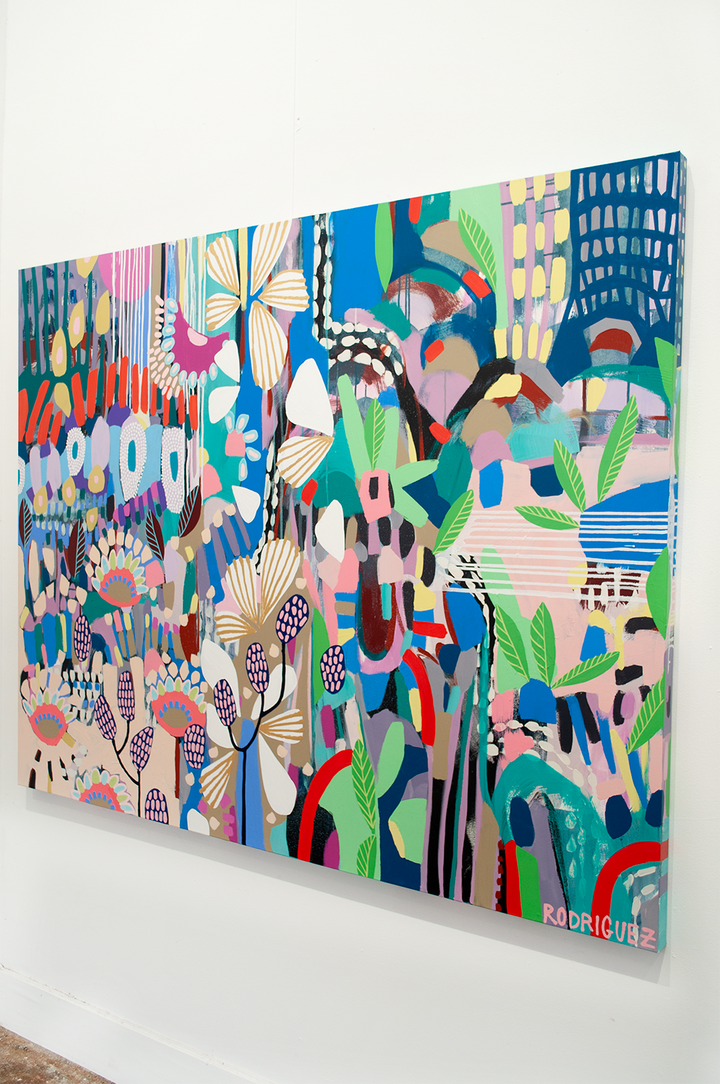 THE CHOICE TO GROW COMES WITH THE FREEDOM TO BLOSSOM - 60x48 ON CANVAS