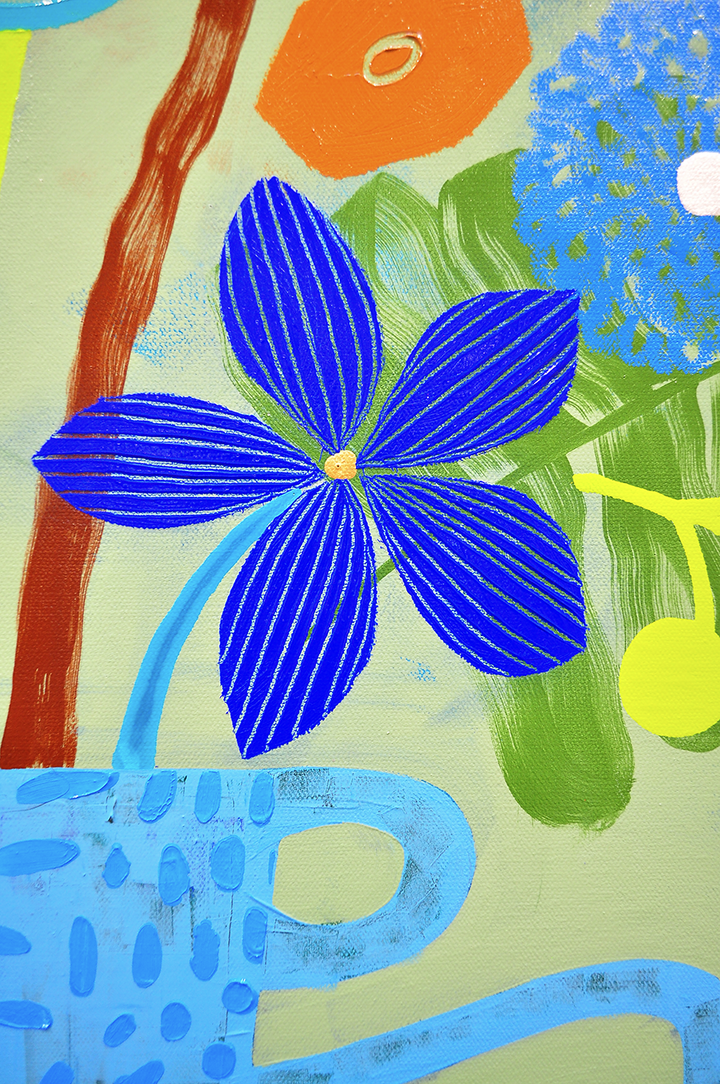 Simple Pleasures - FRAMED 48.5x48.5 on Canvas