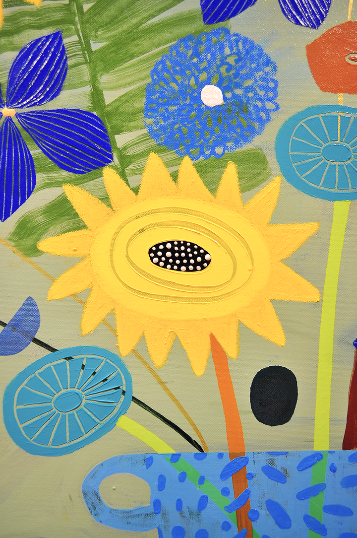 Simple Pleasures - FRAMED 48.5x48.5 on Canvas