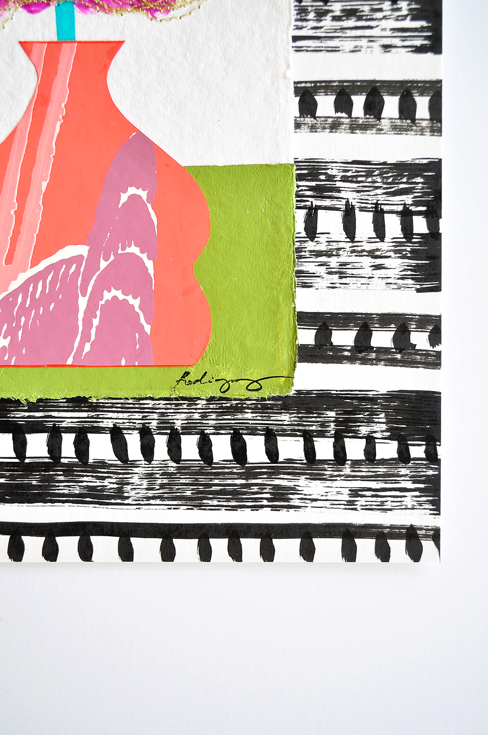 Flowergram 13 - 11x8.5 Mixed Media on Paper