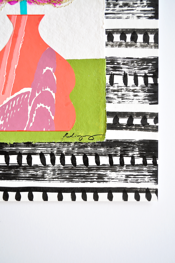 Flowergram 13 - 11x8.5 Mixed Media on Paper