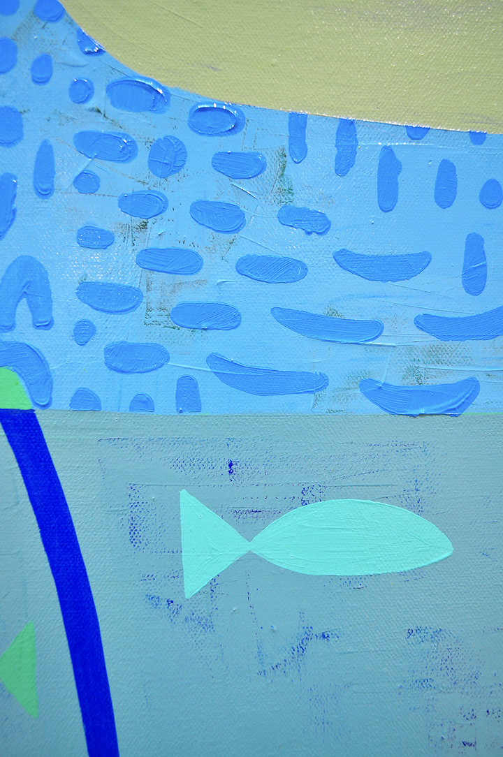 Simple Pleasures - FRAMED 48.5x48.5 on Canvas