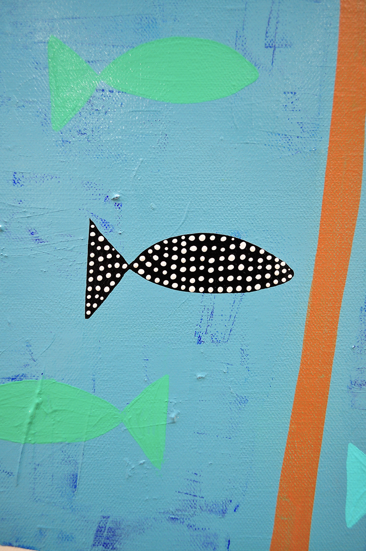 Simple Pleasures - FRAMED 48.5x48.5 on Canvas