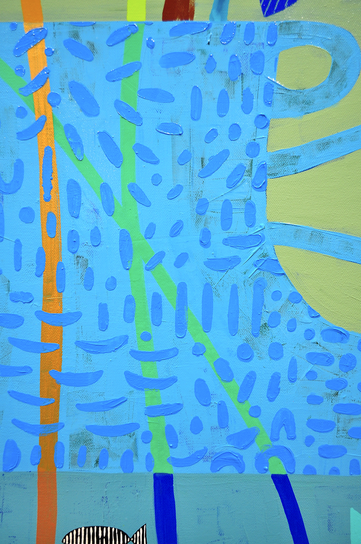 Simple Pleasures - FRAMED 48.5x48.5 on Canvas