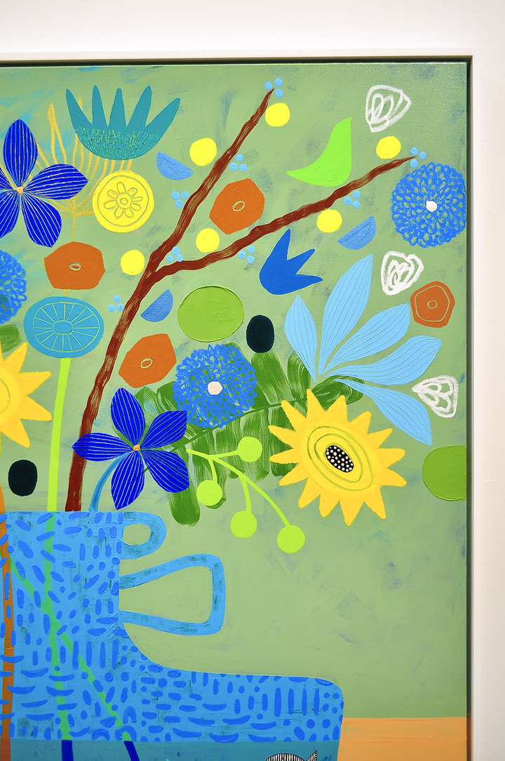 Simple Pleasures - FRAMED 48.5x48.5 on Canvas