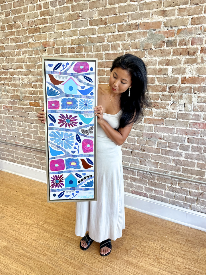Renewal - Tree Of Life Mini - Framed 37.5x13.5 on Canvas