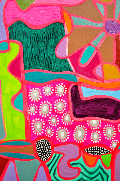 Bohemian Rhapsody - 36x36 on Canvas
