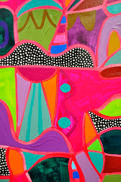 Bohemian Rhapsody - 36x36 on Canvas