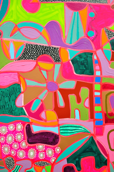 Bohemian Rhapsody - 36x36 on Canvas