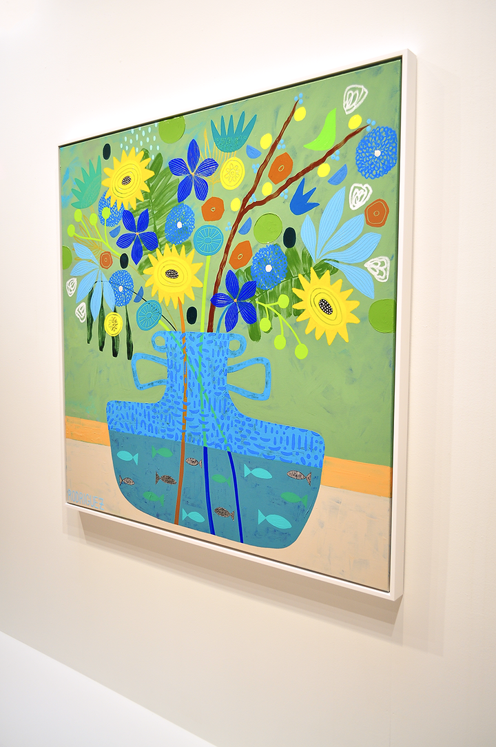 Simple Pleasures - FRAMED 48.5x48.5 on Canvas