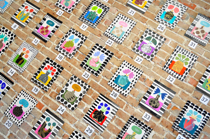 Flowergram 56 (CWL4)- 11x8.5 Mixed Media on Paper