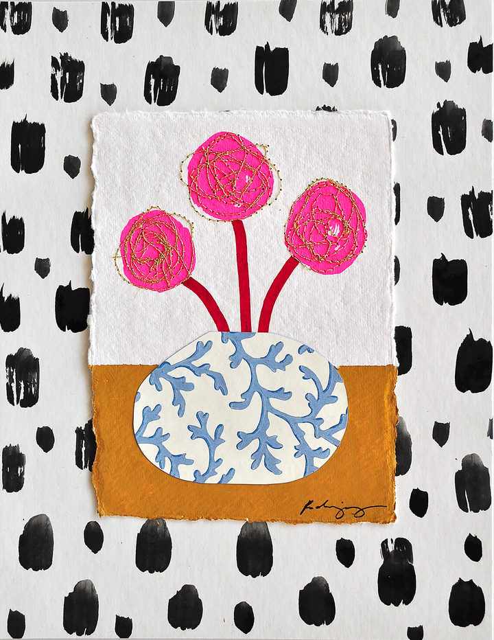 Flowergram 2 - 11x8.5 Mixed Media on Paper