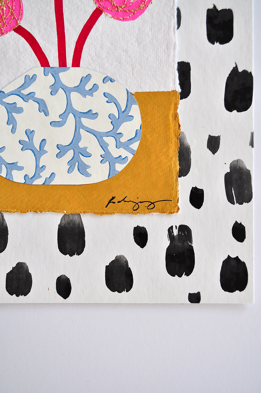 Flowergram 2 - 11x8.5 Mixed Media on Paper