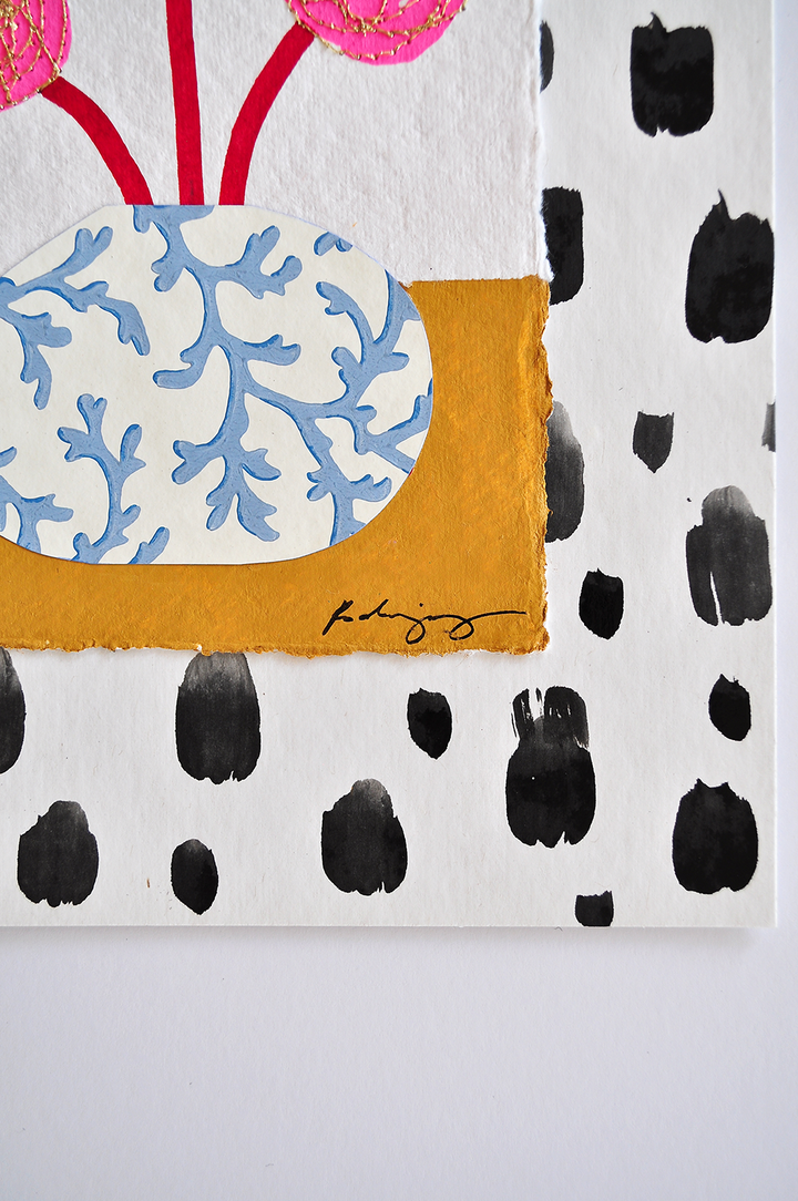 Flowergram 2 - 11x8.5 Mixed Media on Paper