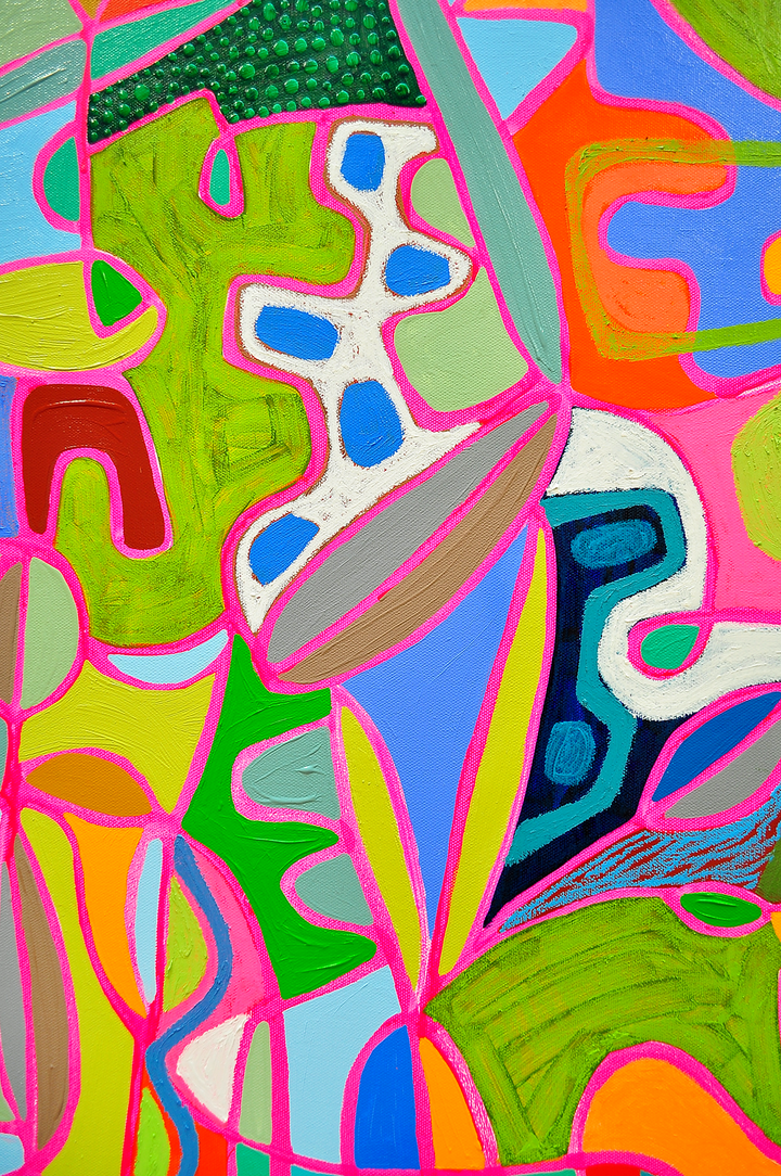 Singing Canaries - 36x36 on Canvas