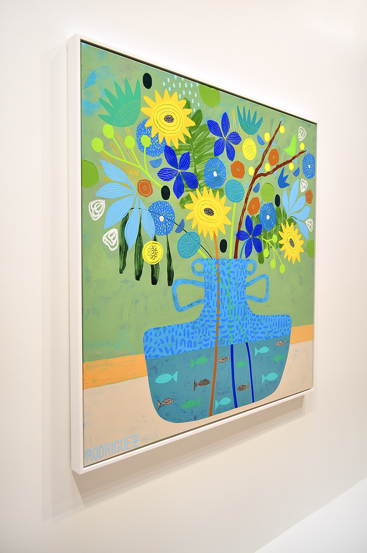 Simple Pleasures - FRAMED 48.5x48.5 on Canvas