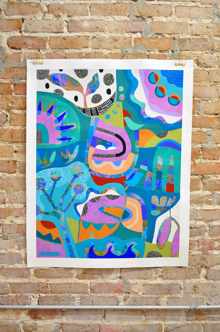 BLISS BEFORE DAWN - 32x40 ON PAPER