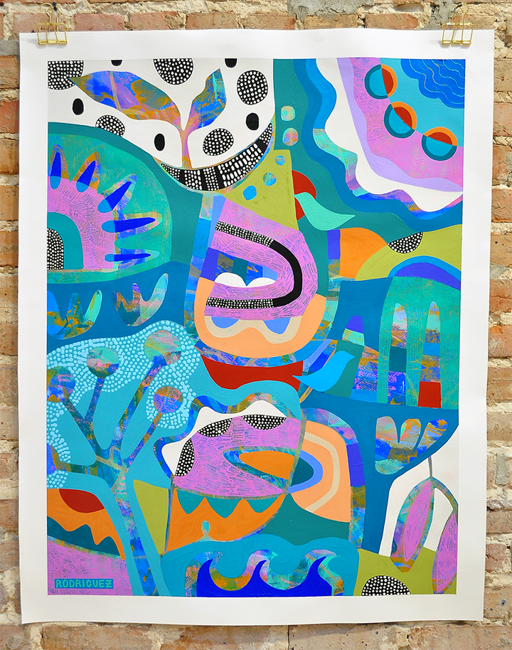 BLISS BEFORE DAWN - 32x40 ON PAPER