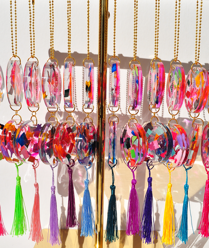 Light Catcher Hot Pink Tassel
