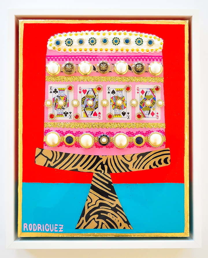 A Royal Celebration - 12.5 x 15.5 Framed Mixed Media on Canvas