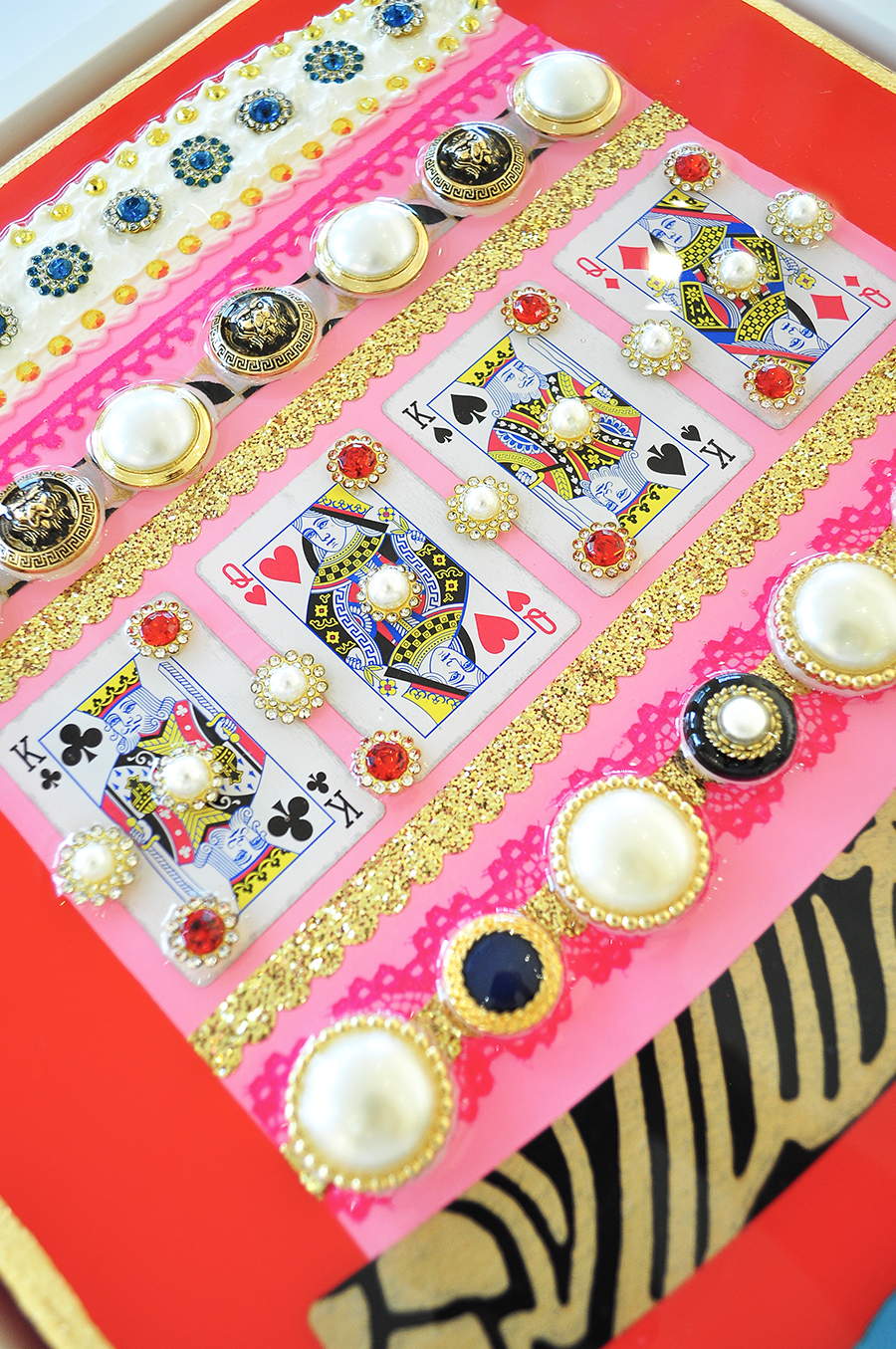 A Royal Celebration - 12.5 x 15.5 Framed Mixed Media on Canvas