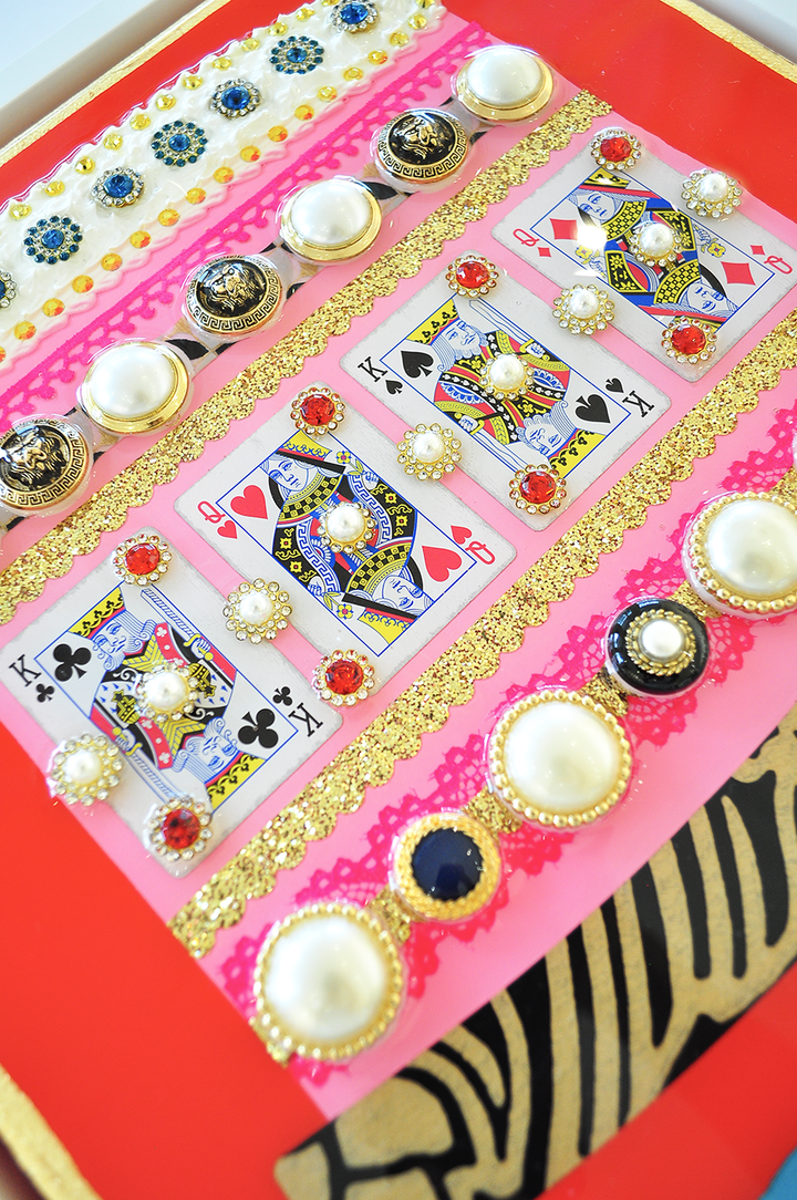 A Royal Celebration - 12.5 x 15.5 Framed Mixed Media on Canvas