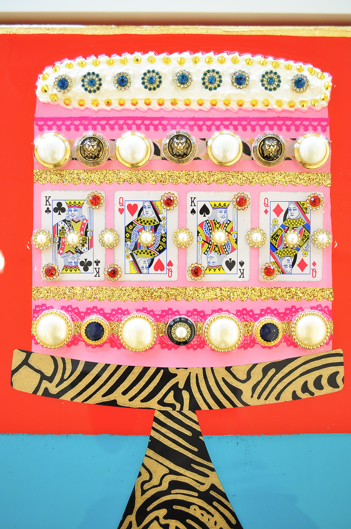 A Royal Celebration - 12.5 x 15.5 Framed Mixed Media on Canvas