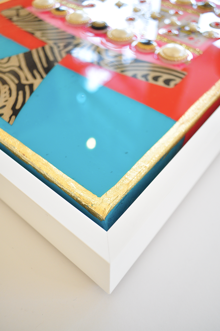 A Royal Celebration - 12.5 x 15.5 Framed Mixed Media on Canvas