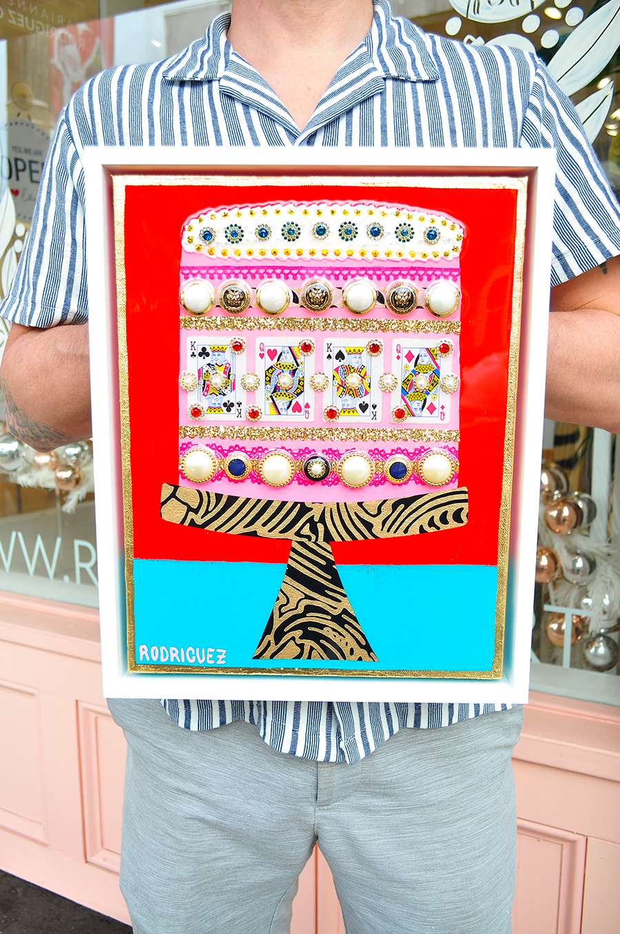 A Royal Celebration - 12.5 x 15.5 Framed Mixed Media on Canvas