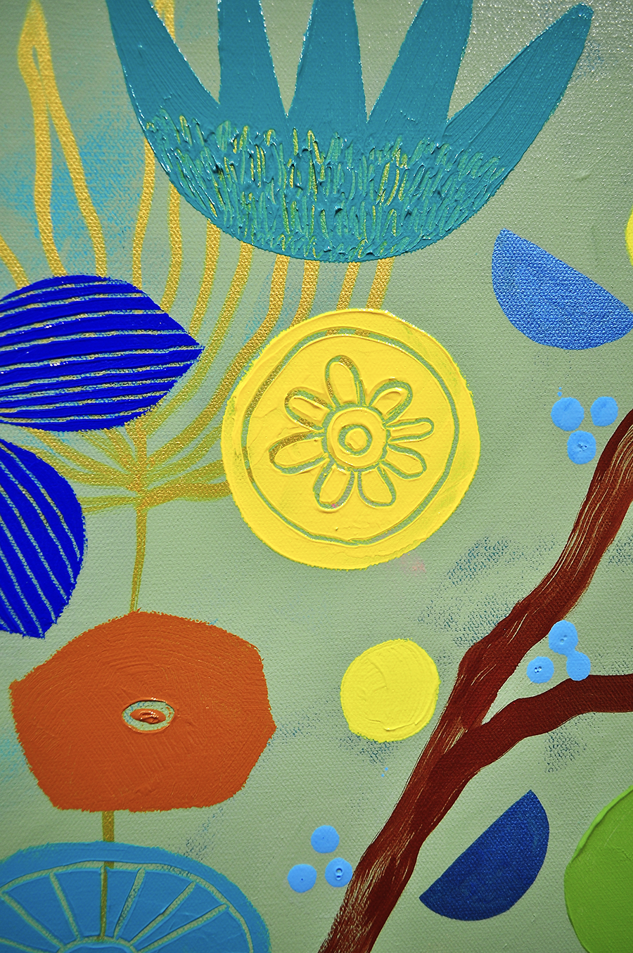 Simple Pleasures - FRAMED 48.5x48.5 on Canvas