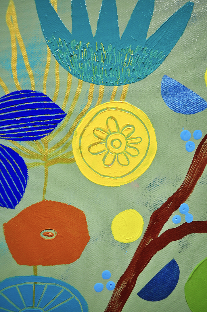 Simple Pleasures - FRAMED 48.5x48.5 on Canvas