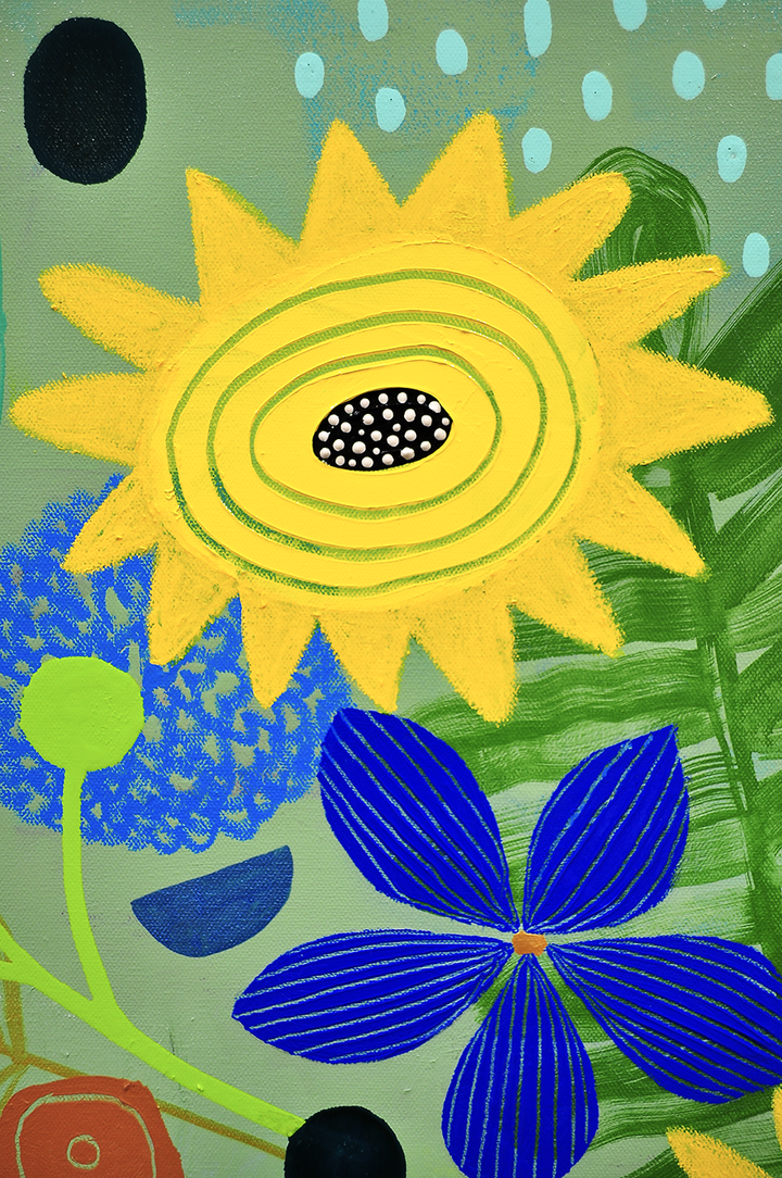 Simple Pleasures - FRAMED 48.5x48.5 on Canvas